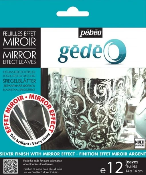 Pébéo Mirror effect -kultausfoliot, hopea