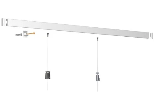 ArtiTeq Click Rail -kisko 300cm + kiinnikkeet