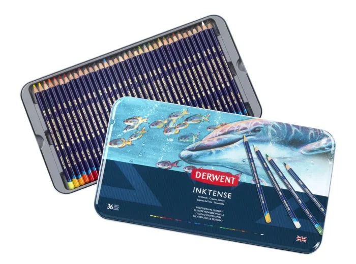 Derwent Inktense 36 -Water-soluble "ink" pencils