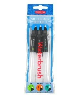 Derwent Waterbrush säiliösivellin 3 pakkaus