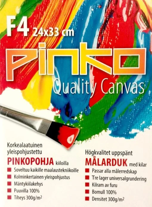 PINKO -puuvillamaalauspohjat, pienet koot
