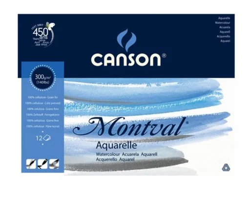 Canson Montval akvarellilehtiö 300g