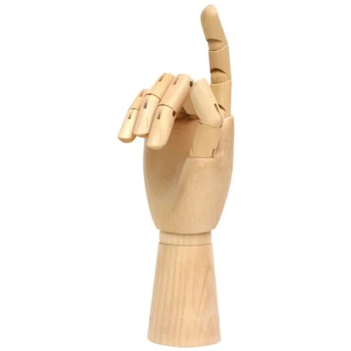 Wooden Hand -käsimallinukke, 25cm