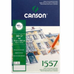 Canson 1557 -Piirustuspaperi, 180g, liimattu (eri kokoja)