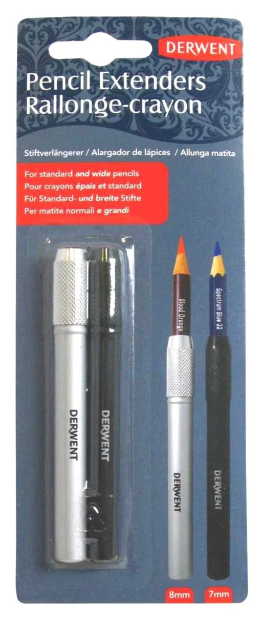 Derwent Pencil Extenders -kynänpidentäjät 2 kpl
