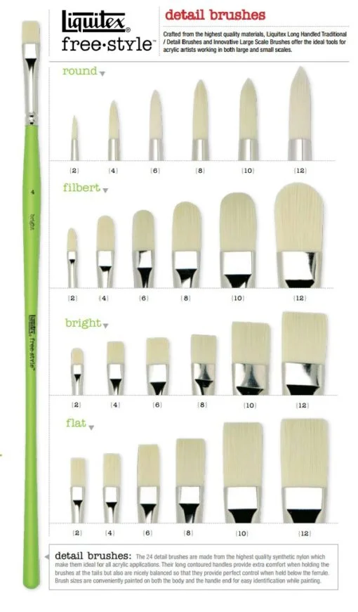 Liquitex Freestyle Synthetic Brushes - Image 5