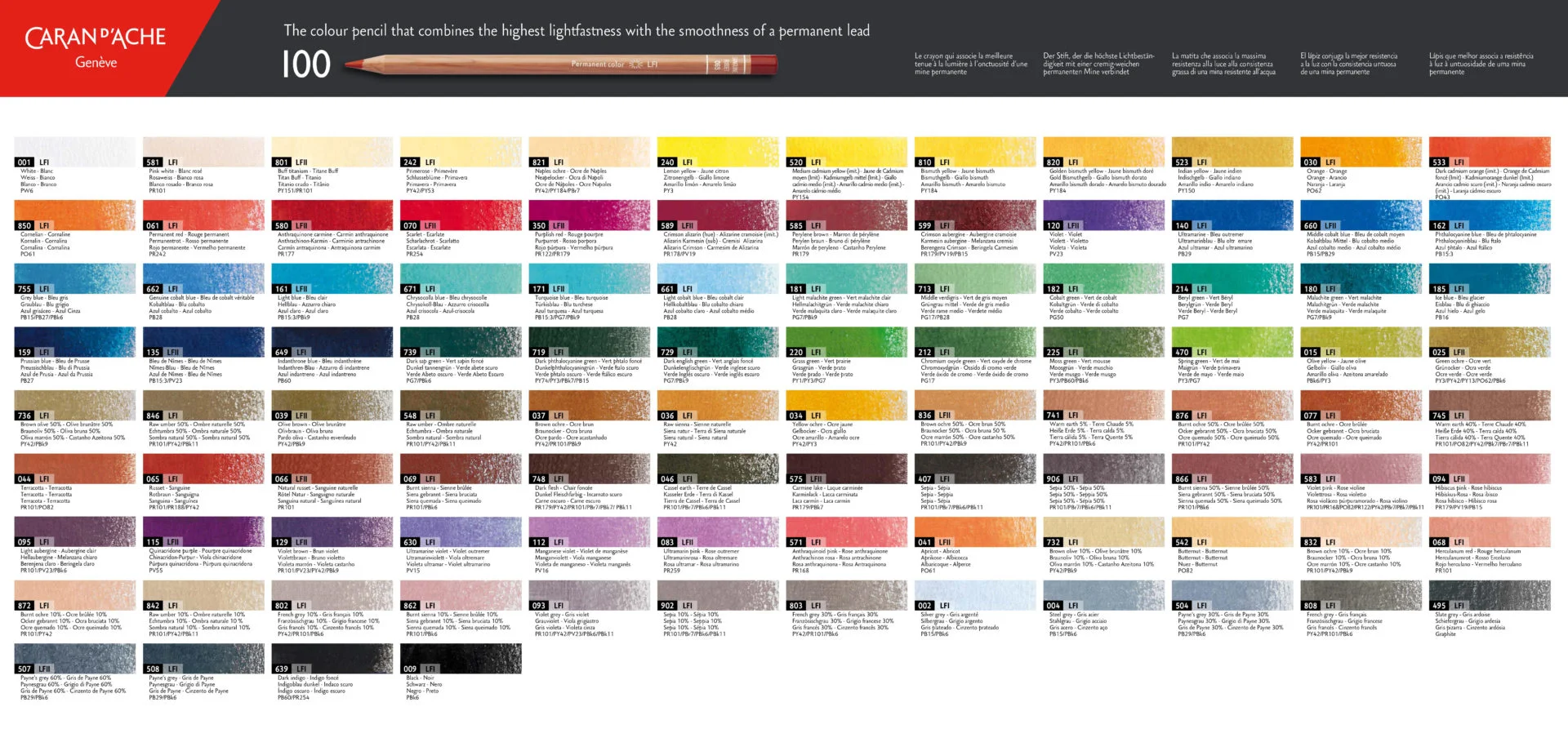 Caran d'Ache Luminance -värikynät, Irto - Image 2