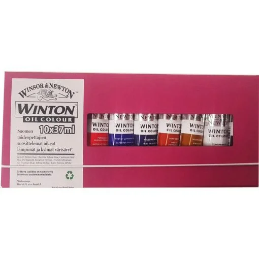 W&Winton oil colors 10 x 37 ml - Finnish color tones