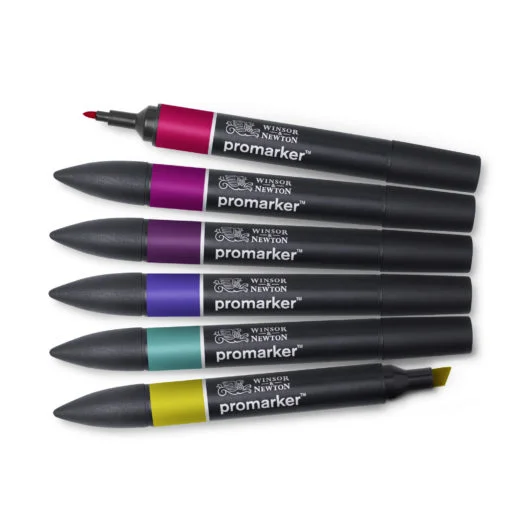 W&N Promarker Rich Tones 6 -set - Image 2