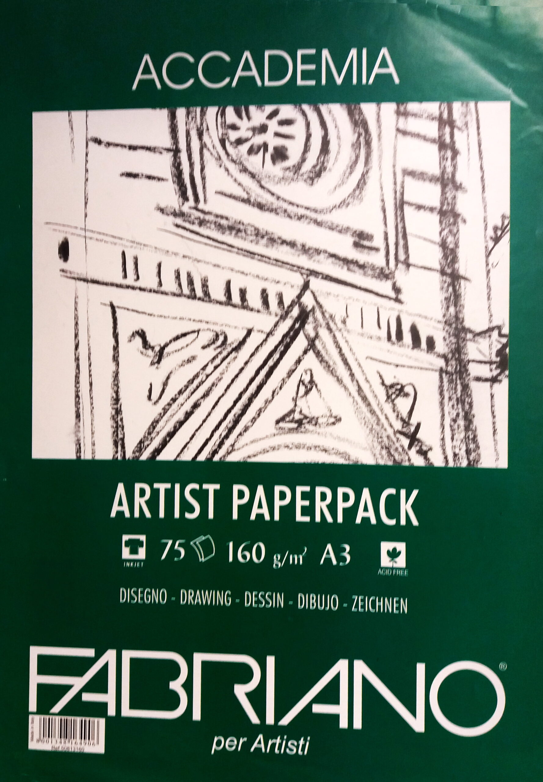 Fabriano Accademia 160g A3 piirustuspaperipuntti