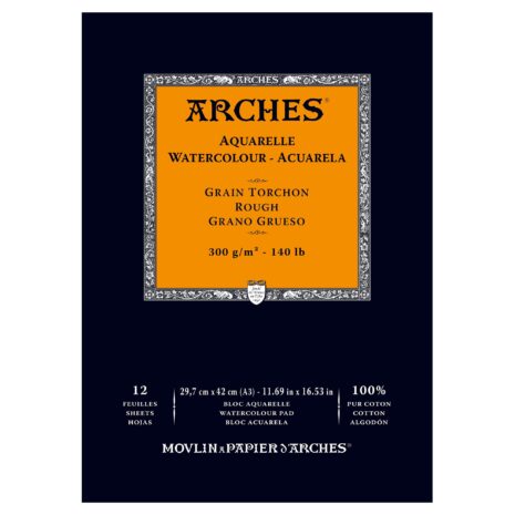 3700417951045-ARCHES-WATERCOLOUR-ROUGH-PAD-300G-140LB-A3-11.6X16.5IN-3700417951045