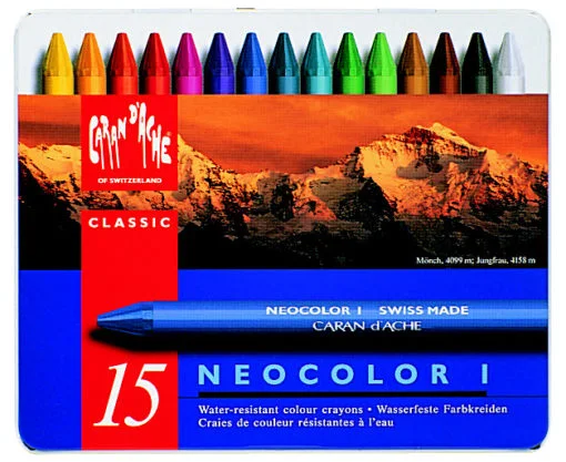 Caran D’Ache Neocolor I -wax pastels 15