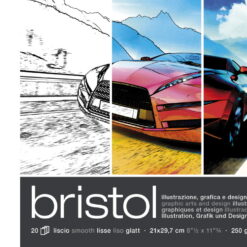 Fabriano Bristol 250g A4, A3 -lehtiö