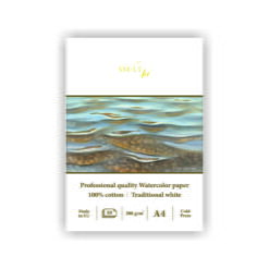 SMLT PRO-akvarellilehtiö 300g A4, A3