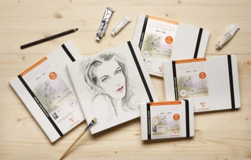 Clairefontaine Fontaine watercolor sketchbook, 21 x 14,8 cm, 300g - Image 2