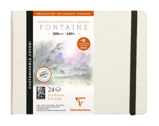 Clairefontaine Fontaine watercolor sketchbook, 21 x 14,8 cm, 300g