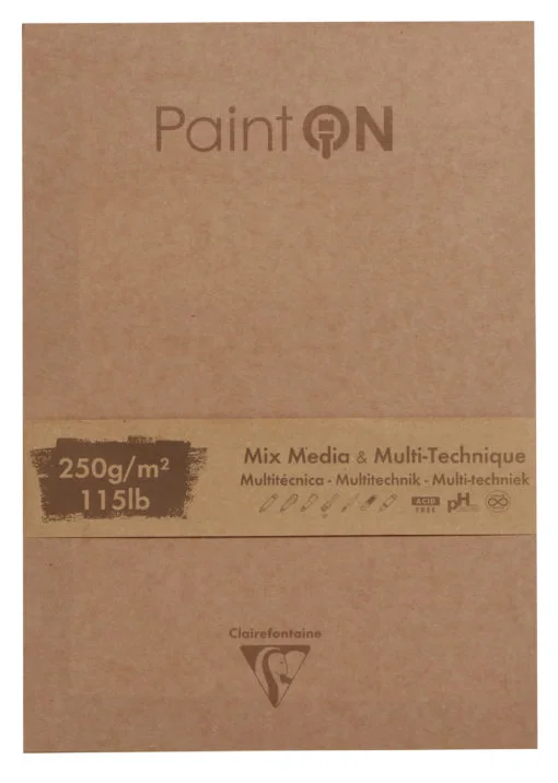 Clairefontaine Paint On Assorted 250g -pad 17,6 x 25