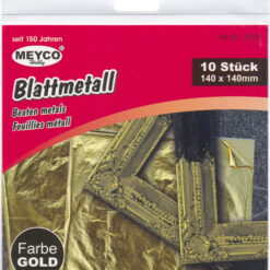 Meyco Lehtimetalli 140 x 140 mm, 10 kpl, kulta