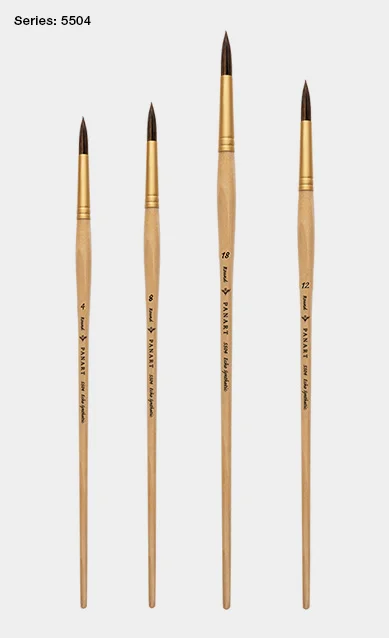 Panart Echo Synthetic 5504 Artificial Fiber Brush, Round