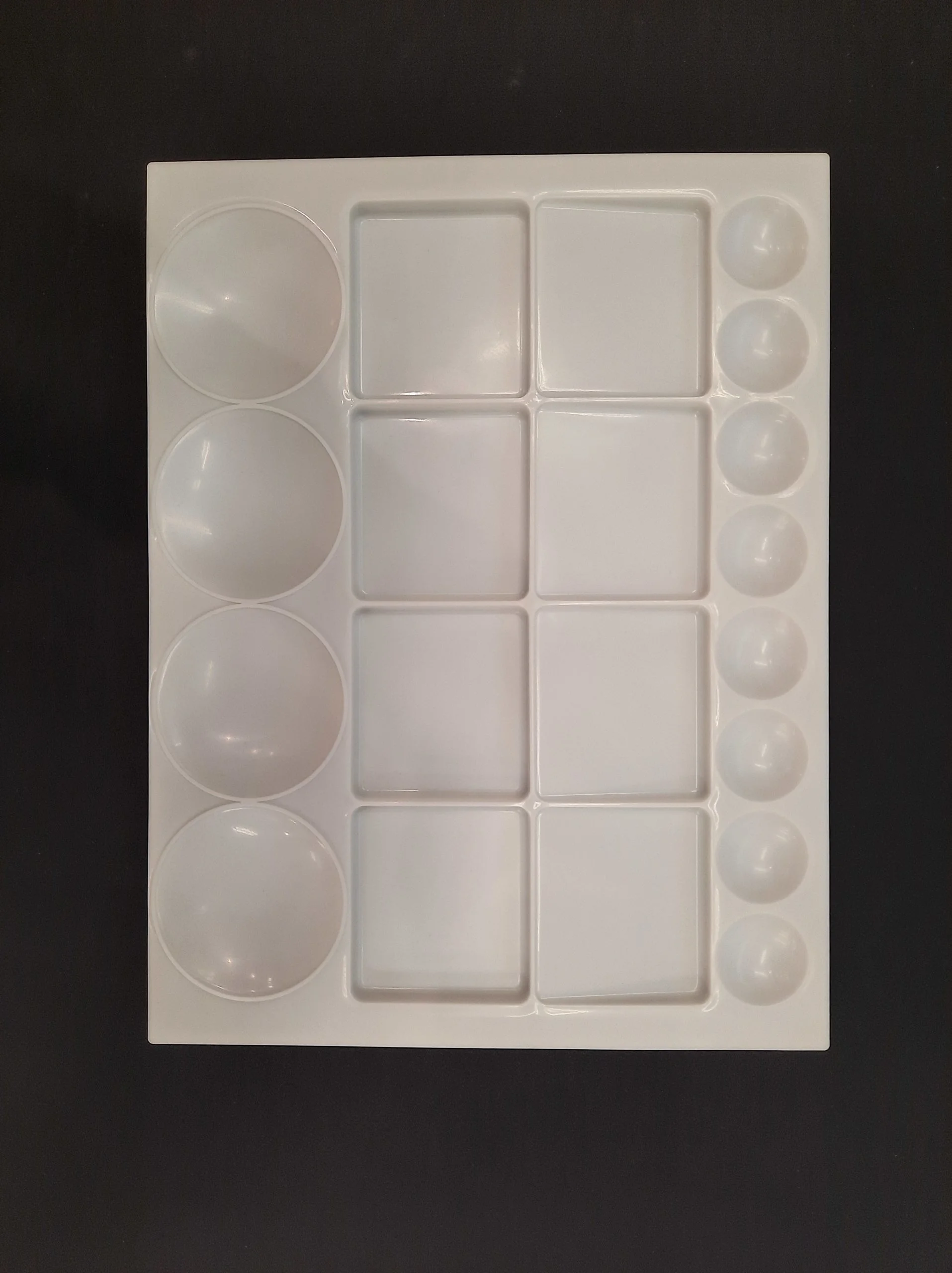Plastic palette rectangle 25 x 33 cm