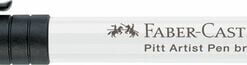 Alternative view of Faber Castell pitt pen -sivellinkynä, valkoinen