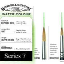 W&N Series 7 Kolinsky sable -näädänkarvasivellin