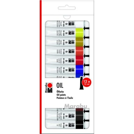 Marabu öljyvärilajitelma 12x12ml