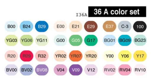 Copic Ciao 36 marker set A ja B - Image 3