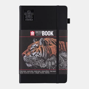 Sakura sketch book, black pages, Different sizes - Image 4