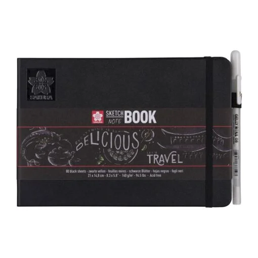 Sakura sketch book, black pages, Different sizes