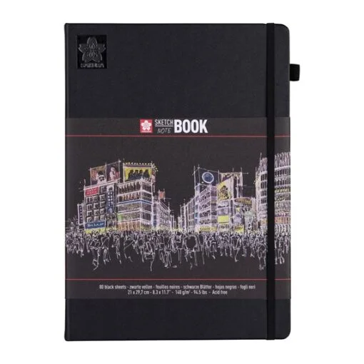 Sakura sketch book, black pages, Different sizes - Image 5