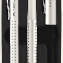 Faber-Castell  Grip 2010 täyte- ja kuulakynäsetti M coconut milk metallirasia