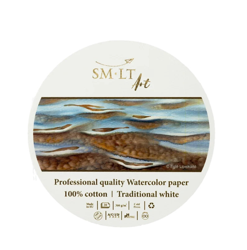 SMLT pyöreä akvarellipaperi