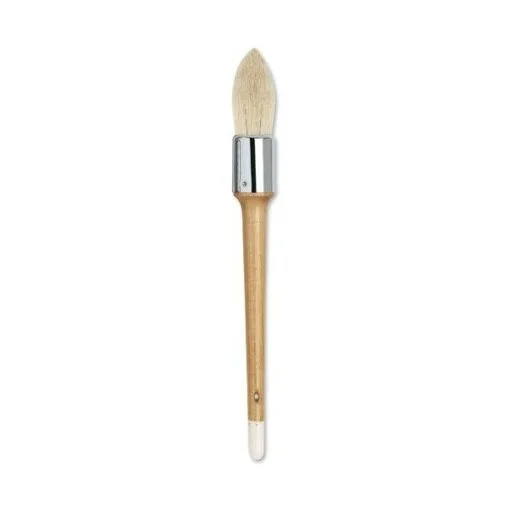 Round brush made of pig bristles