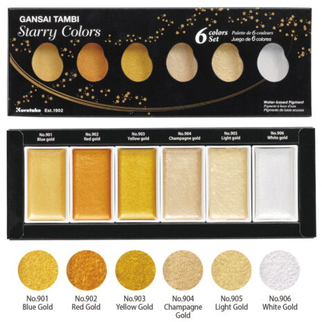 Kuretake-Gansai-Tambi-STARRY-COLORs