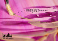 Alternative view of Liquitex metallimediumit kulta ja hopea 237 ml