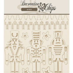 Alternative view of Stamperia Decorative Chips - Christmas themed