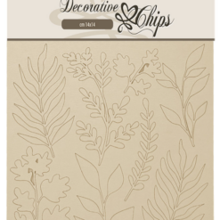 Alternative view of Stamperia Decorative Chips - flowers and plants