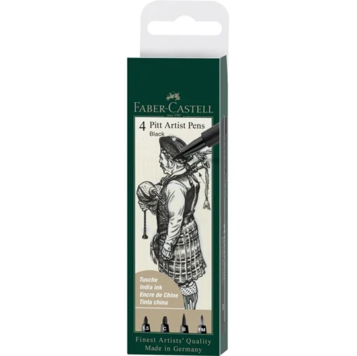 Faber-Castell 4 Pitt Artist Pens -setti
