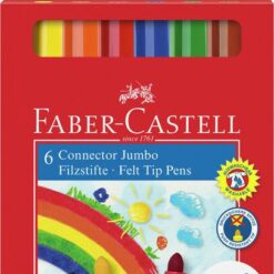 Faber-Castell Connector Jumbo -huopakynät 6 kpl